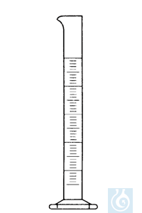 neoChoice Messzylinder 10 ml, hohe Form, Sechskantfuß, Boro Kl. B Messzylinder mit Sechskantfuß,...