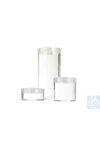 neoLab® Schraubdeckeldosen aus PS, 47 mm Ø, 30 mm hoch, 10 Stck./Pack Schraubdeckeldosen aus...