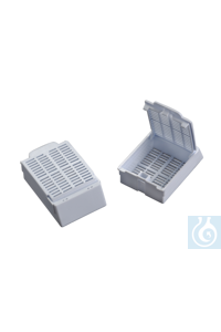 neoLab&reg; inbeddingscassettes Macrosette met deksel, wit, 250 st/verpakking...