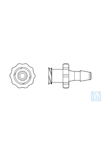 neoLab® Connector, LL female/ Olive 3,2-4,2 mm, PP, 10 st/verpakking Tube-Luer-Connector met...