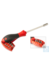 neoLab&reg; magazijnschroevendraaier, 8 bits Met powerhandvat en 5 verschillende...
