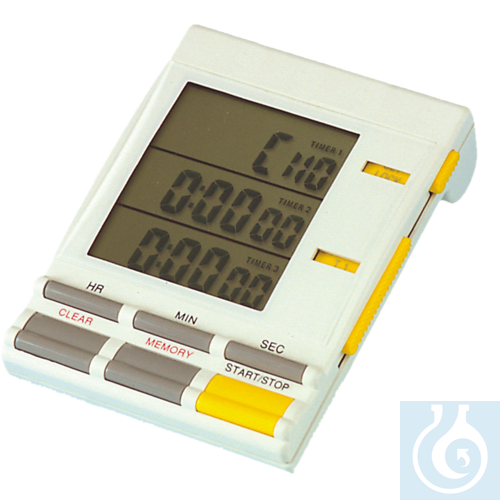 neoLab&reg; Triple-Timer, Timer, Uhrzeit, Stoppuhr