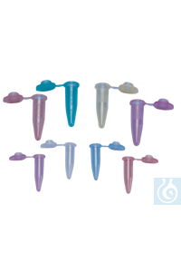 neoLab® reaction tubes w. lid 0.5 ml, violet, 1000 pcs./pack