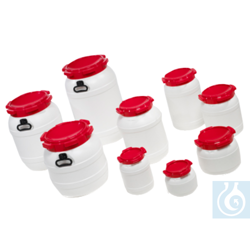 neoLab&reg; wide-neck drum (HDPE) with screw ca...