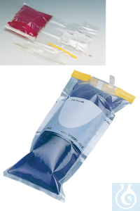 Whirl-Pak plastic bags, sterile with inscription pad, 18.5 x 7.5 cm, 100 pcs/pack