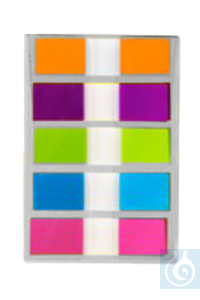 neoLab&reg; Sticky notes in luminous colors, 1 pads with 5 x 20 pcs.