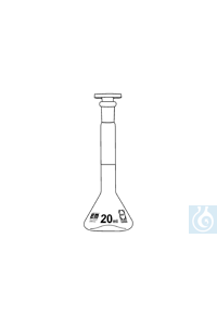 6Benzer ürünler ecoLab Volumetric flask trapezoidal 1 ml, NS stopper (PE) 7/16, 2 pcs./pack...