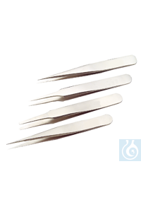neoChoice Mini-Pinzette, feine, schmale Spitze, spitz, 70 mm lang Mini-Pinzetten in höchster...