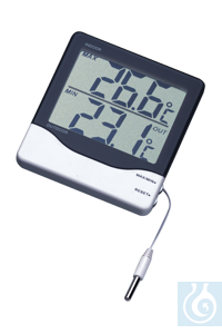 neoLab® thermometer voor binnen- en buitentemperatuur Handige thermometer met groot LCD dubbel...