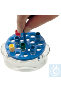 neoLab® water bath insert for 20 cryotubes