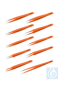 neoChoice Pinzette ''grip'' Typ 3, gerade, sehr feine Spitze, 120 mm lang Für angenehmeres...