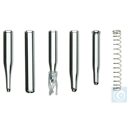 neochrom® Mikroeinsätze 0,05 ml Klarglas konisch für Flaschen m. enger Öffnung, 