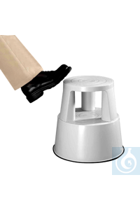 neoLab&reg; Klimhulp van metaal met wielen, lichtgrijs Verrijdbare verrijdbare...