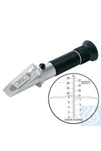 neoLab® Handheld refractometer for salt concentration, 0-28% Brix Salinity