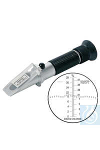 neoChoice Handrefraktometer für Salzkonzentration, 0-28% Brix Salinity Refraktometer zur...