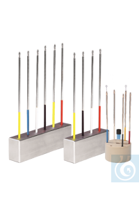 neoLab® Stand for inoculation loop holder, aluminium, 140 x 40 x 60 mm