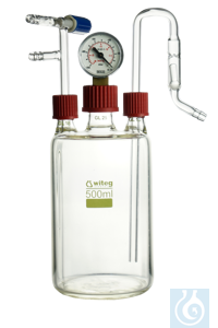 neoLab® Vacuum safety bottle with levasint coating, complete neoLab® Vacuum...