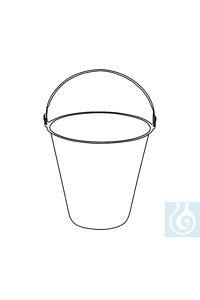 neoLab® stainless steel bucket, 15 l