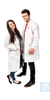 neoLabLine Labormantel für Herren, Bündchen, weiß, Baumwolle, Reverskragen, Gr.  Modischer...
