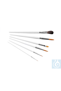 neoLab® quality brushes made of marten and synthetic hair, 6 pcs. in set