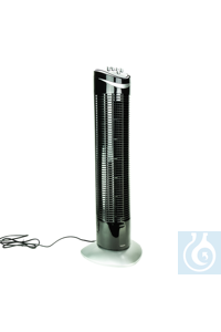 neoLab®-Säulen-Ventilator, 77 cm, schwarz + 2 h Timer, 45 W Tragbarer...