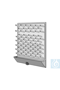 neoLab® Abtropfbrett (PS), 45 x 65 cm (L x H), 72 Stäbe