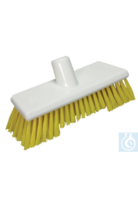 neoLab&reg; vloerborstel hard, 2 borstellengtes, polyester, geel Vloerborstels...