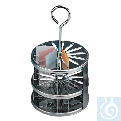 neoLab&reg; Edelstahl-Gestell, rund, fuer 24 Ob...