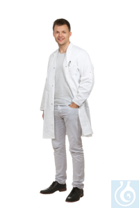 Manteau de laboratoire pour hommes, coupe étroite, coton, taille 56 Blouse de laboratoire à la...