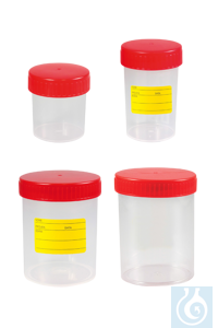 neoLab® Multi-purpose beaker with screw cap, 120 ml, PP, non-sterile