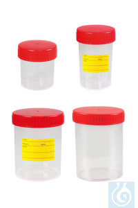 neoLab® Mehrzweckbecher mit Schraubdeckel, 30 ml, PP, steril Mehrzweckbecher mit Schraubdeckel...