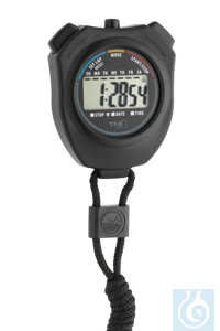 neoLab® chronomètre avec tour de cou : 1/100 sec, heure, affichage de la date Chronomètre léger...