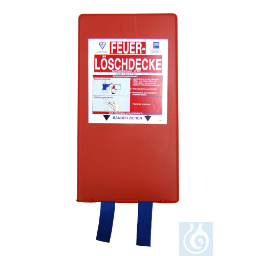 neoLab&reg; Feuerloeschdecke in stabiler Wandbox