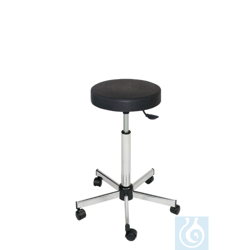 neoLab&reg; Laborhocker mit Rollen, PU-Komfort-...