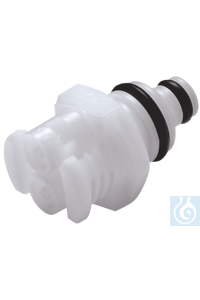 neoChoice 2-in-1 Schnellkupplung ohne Absperrung Acetal, Mutterteil, 2x1,6 mm Ø