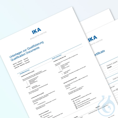 Documents for qualification, fuer Laborgeraete