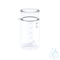 HA.gv.dw.5, Glass vessel, double-wall, for 5 l HA.gv.dw.5, Glass vessel,...