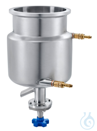 LR 2000.4 Stainless steel Reactor vessel, dbl-walled, bot.drain 2000ml