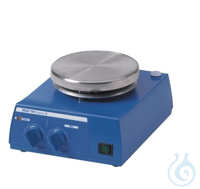 RH basic 2 Economic magnetic stirrer with stainless steel heating plate. - Fixed safety circuit...