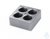 H 135.105 Blok 4 x 30 ml Voor staande kolfInhoud: 30 ml Aantal gaten: 4 &Oslash;...
