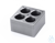 H 135.106 Blok 4 x 40 ml Voor staande kolfInhoud: 40 ml Aantal gaten: 4 &Oslash;...