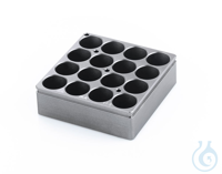 H 135.102 Blok 16 x 8 ml Voor rechtopstaande kolvenInhoud: 8 ml Aantal gaten:...