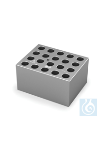 DB 1.2 Einzelblock Verwendet für Eppendorf-Reaktionsgefäße (1,5 ml) 
Durchmesser Bohrungen: Ø...