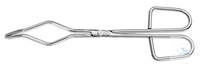 Crucible tong, scissors, 220mm, electropolished