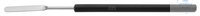 Mikro-Pulverspatel 150mm, 6mm breit, Plastikgriff