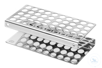 Test tube rack, stockable, 45 holes, 220 x 115 x 63 mm