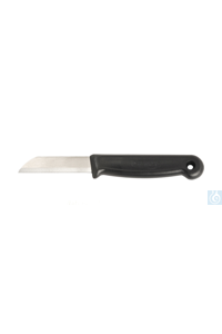 Loboratory knife, black, blade 6 cm