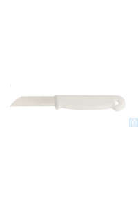 Loboratory knife, white, blade 6 cm