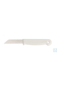 Loboratory knife, white, blade 6 cm Loboratory knife, white, blade 6 cm