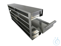 8samankaltaiset artikkelit Drawer rack for upright freezers for 25 boxes 136x136x53 mm (5D/5H) Stainless...